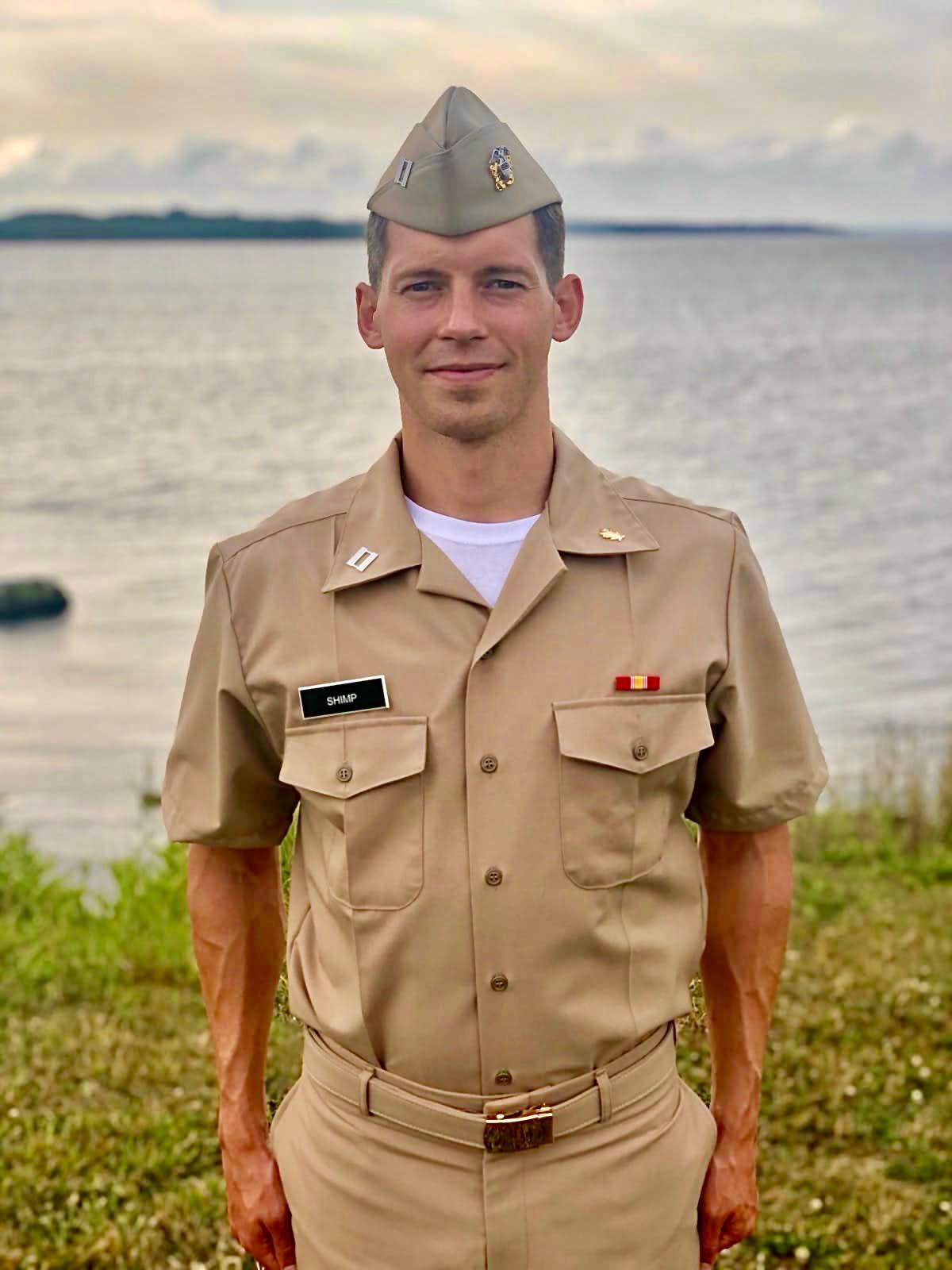Dr. Shimp during his service as a U.S. Navy dentist